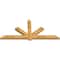 Ekena Millwork Kennewick Rough Sawn Timber Gable Bracket, Western Red Cedar, 96"W x 44"H x 4"D x 6"F, 11/12 Pitch GBW096X44X0406KEN00RWR - alternate 2